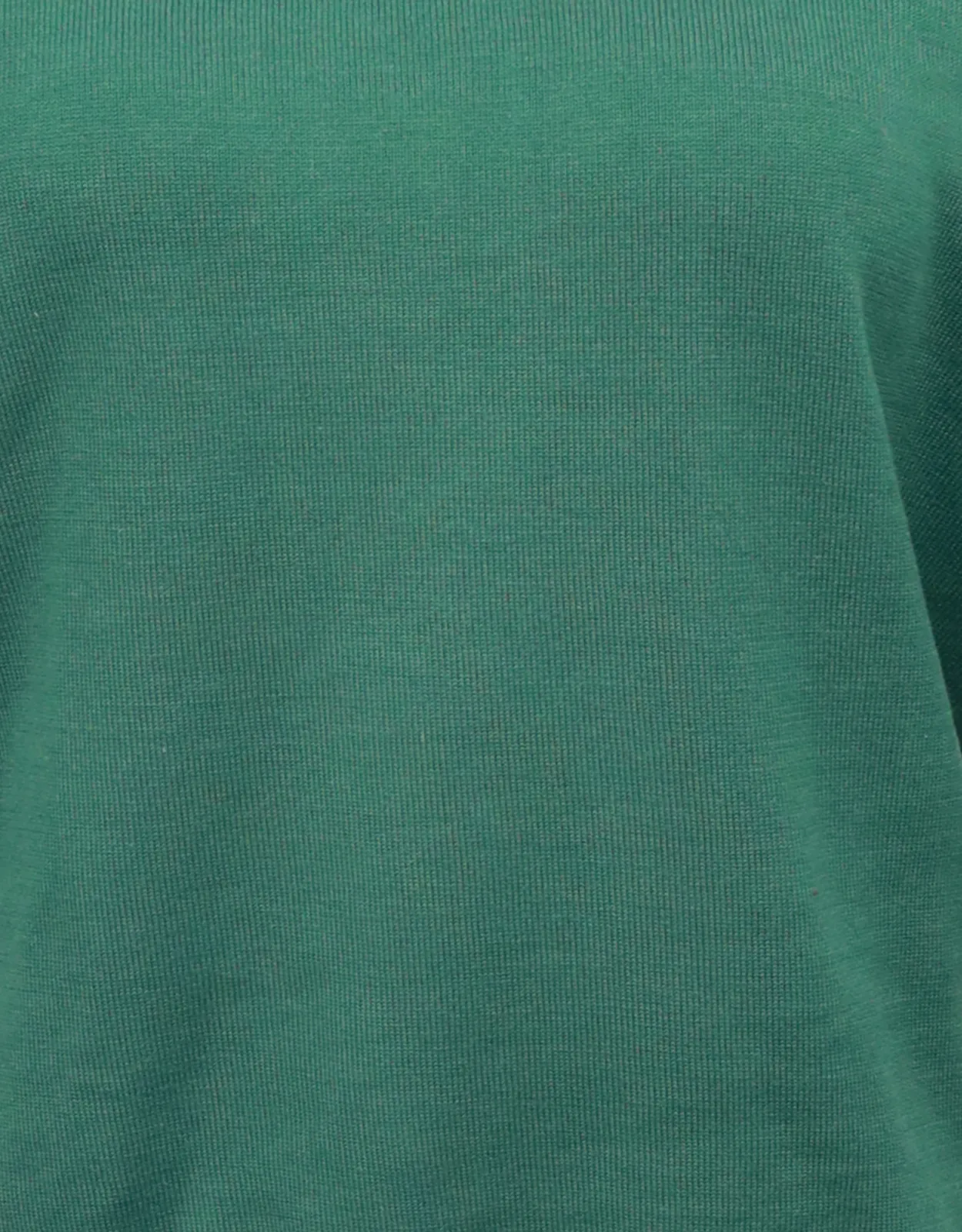 Women's Round Neck Green Woolen Sweater