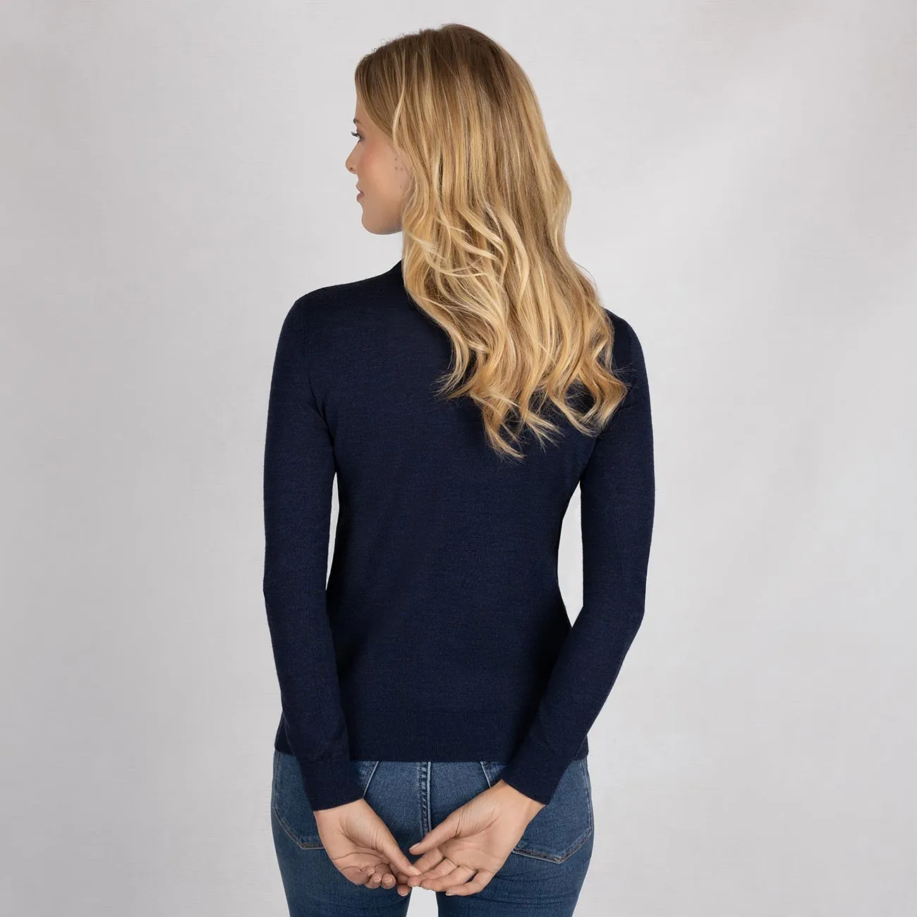 Wool Pullover Light Turtleneck Women