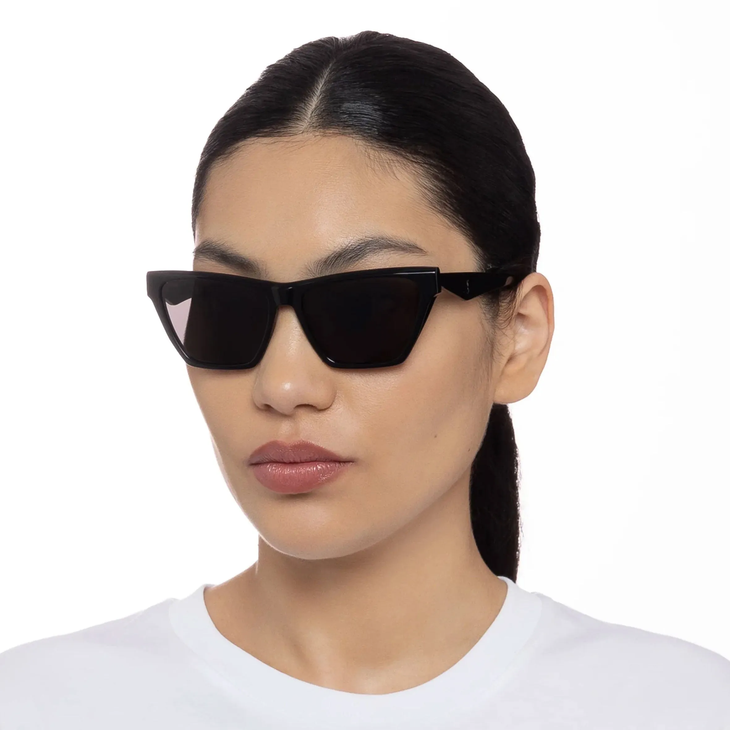 YSL SLM 104F Sunglasses, Black