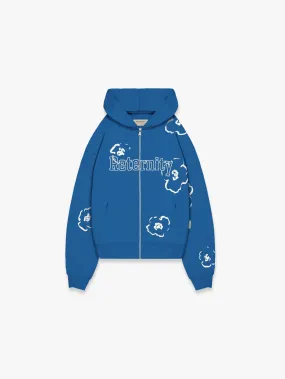 ZIP HOODIE TOO MANY THOUGHTS - DARKBLUE